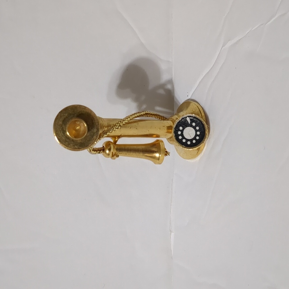 Doll House Decor Miniature Antique Telephone 2“ X 1/2“